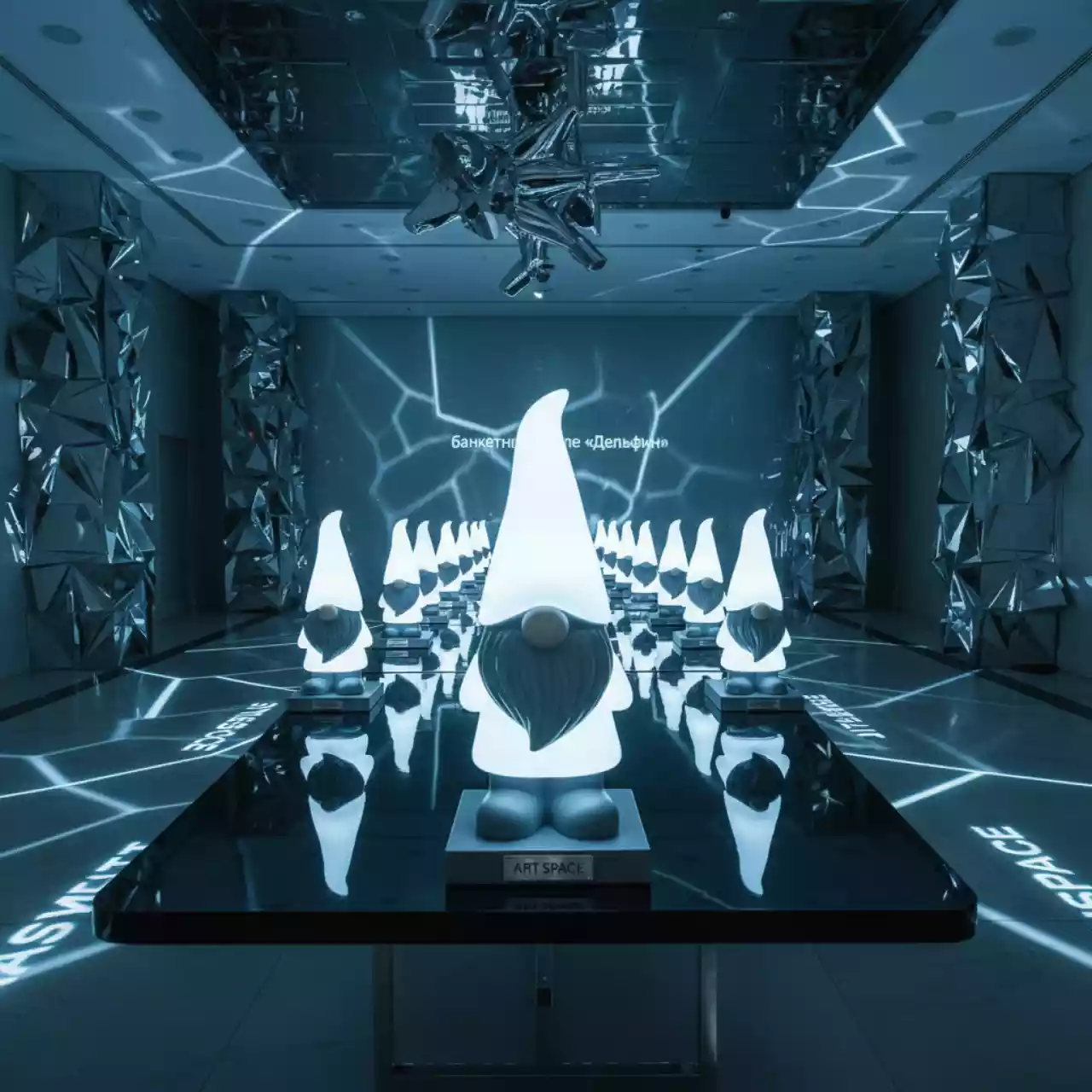 Аренда Набор светильников гномов FL0330 в банкетном зале «Дельфин» — ART SPACE