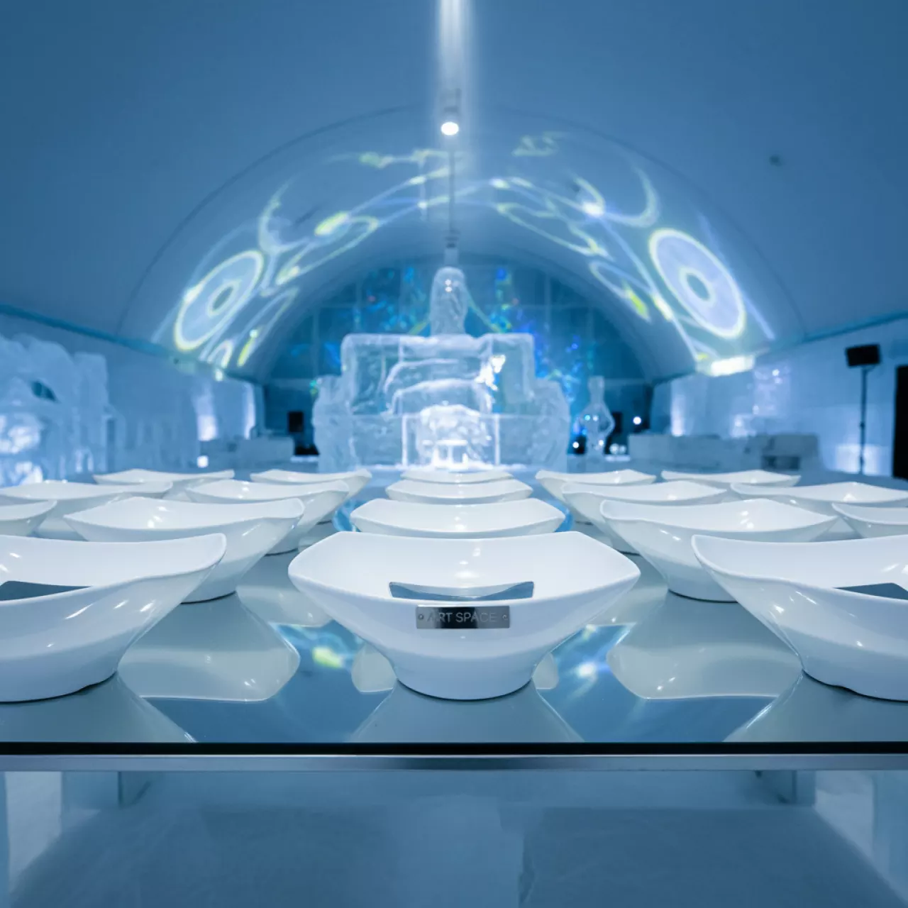 Аренда Набор тарелок для канапе Toscana в ледовом дворце «Роза Хутор» — ART SPACE