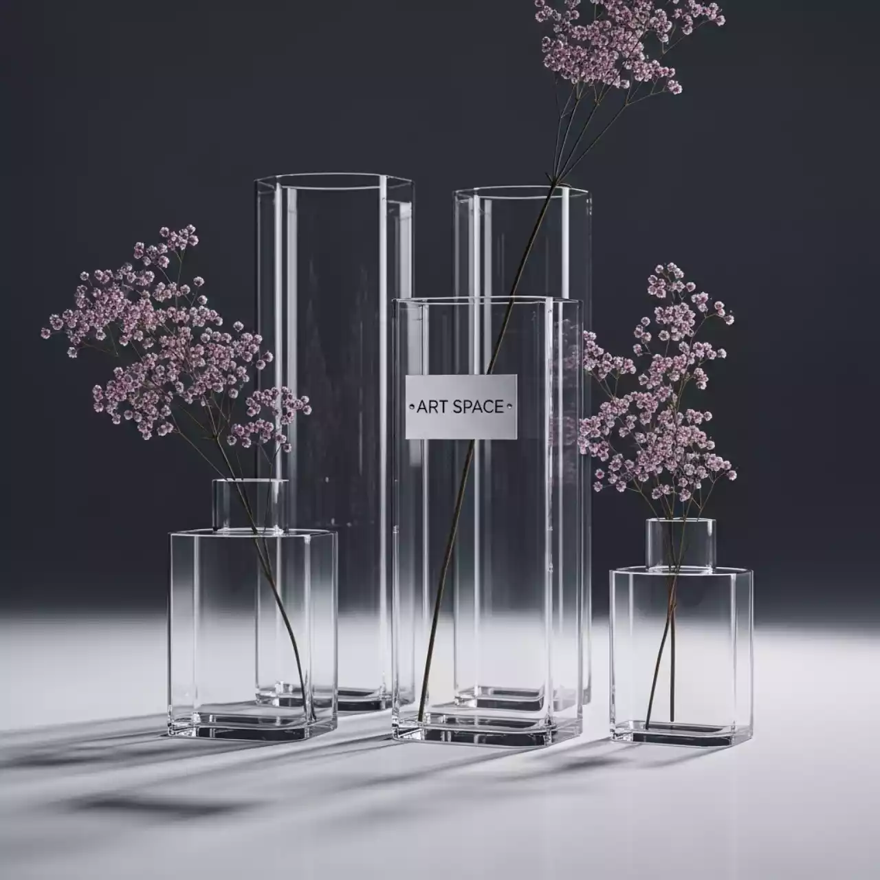 Аренда Набор ваз прозрачных Вото в ледовой арене «Шайба» — ART SPACE