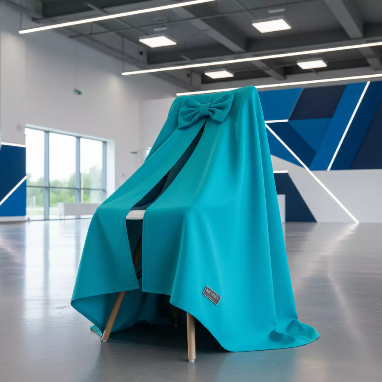 Аренда Накидка бант бирюзовая 80х150 см в санатории «Сочи» — ART SPACE