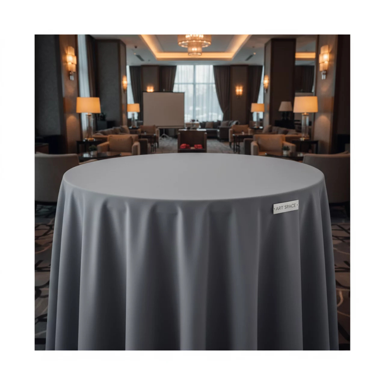 Аренда Наперон для круглого стола серый 2,2 м в Courtyard by Marriott Sochi — ART SPACE