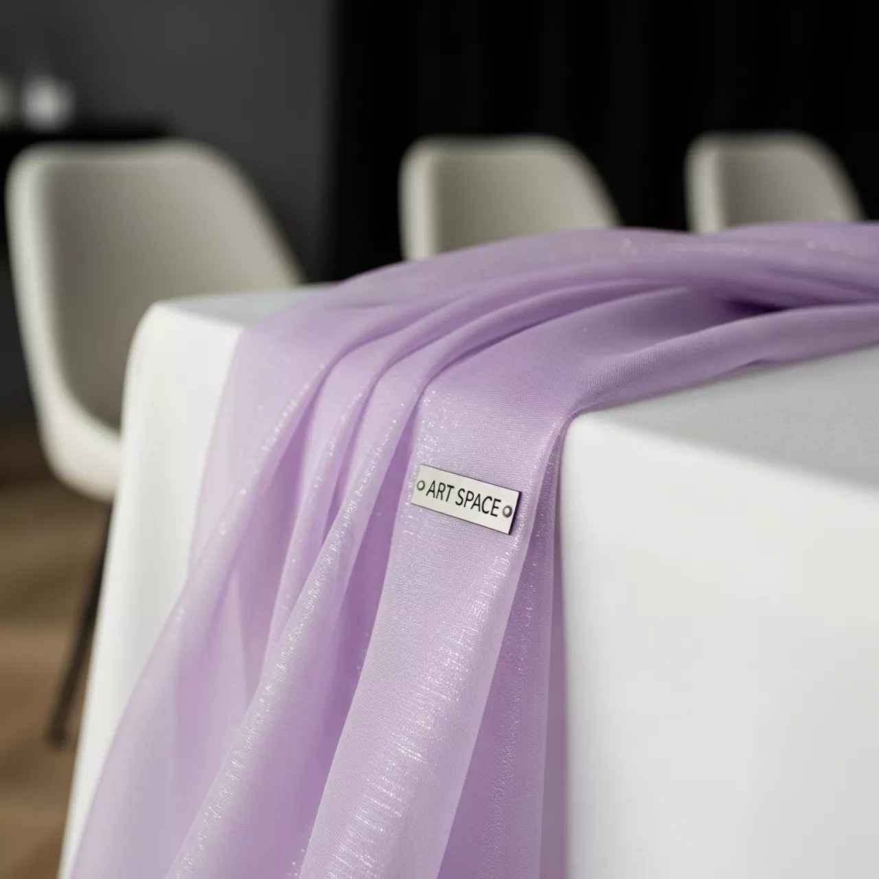 Аренда Наперон сиреневый органза в лофте «Студия 21» — ART SPACE