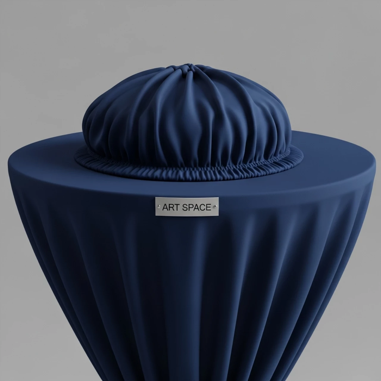 Аренда Наперон стрейч "Шапочка" для коктейльного стола синий в Karat Resort — ART SPACE