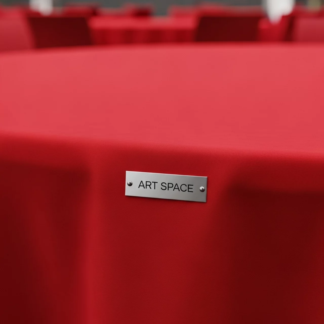 Аренда Наперона для круглого стола красный 2,2 м в Поляна 1389 Отель и Спа — ART SPACE