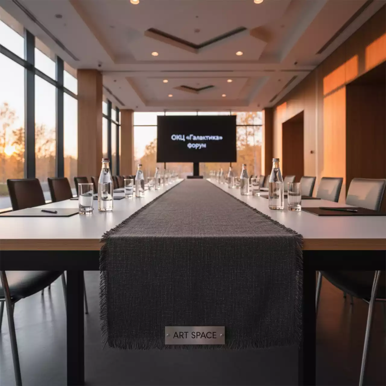 Аренда Наперонов для столов на конференцию в ОКЦ «Галактика» — ART SPACE