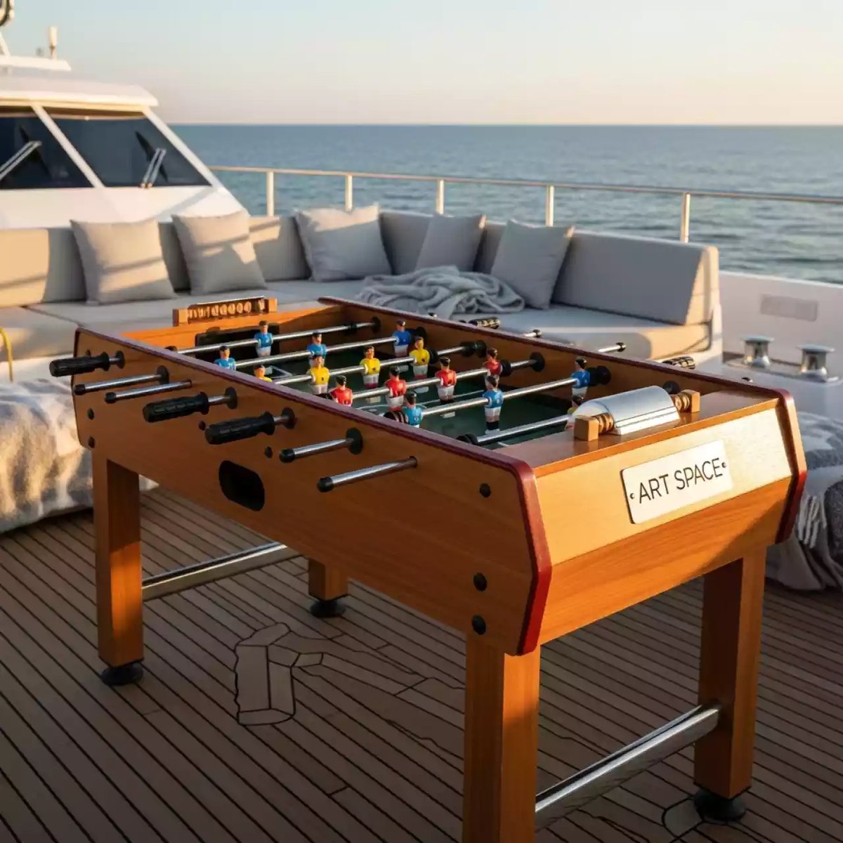 Аренда Напольный футбол СССР на VIP теплоходе (Морпорт Сочи) — ART SPACE