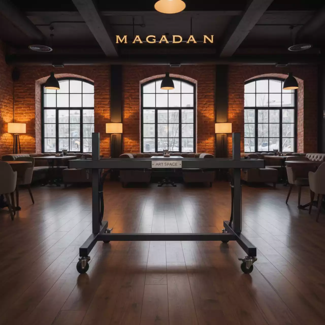 Аренда Напольный стенд для плоттера Ricoh Pro L5130 в ресторане «Магадан» — ART SPACE