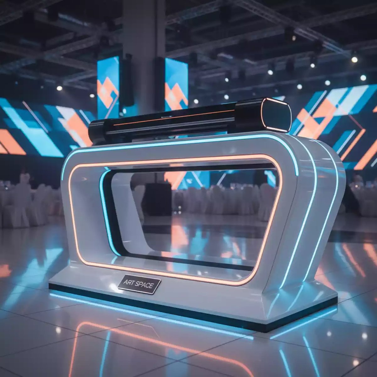 Аренда Напольный стенд для плоттера Ricoh Pro L5160 в банкетном зале «Дельфин» — ART SPACE