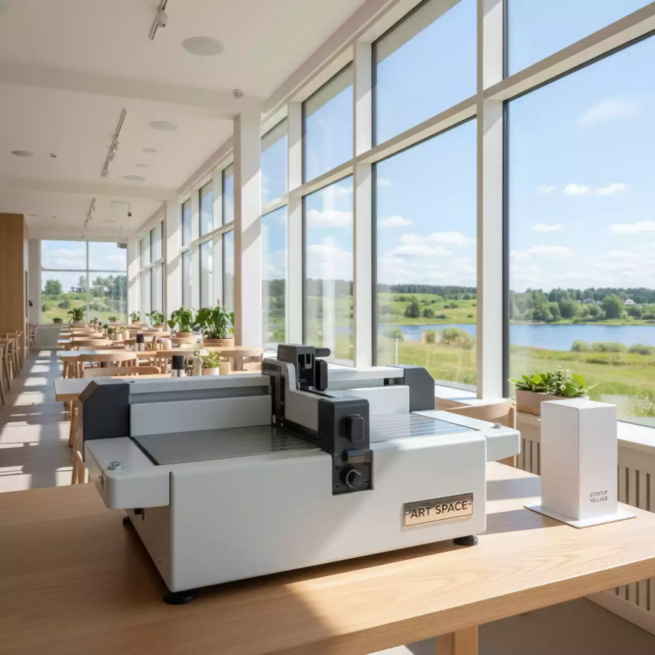 Аренда Нарезчик визиток Uchida AeroCut Prime в ресторане «Магадан» — ART SPACE