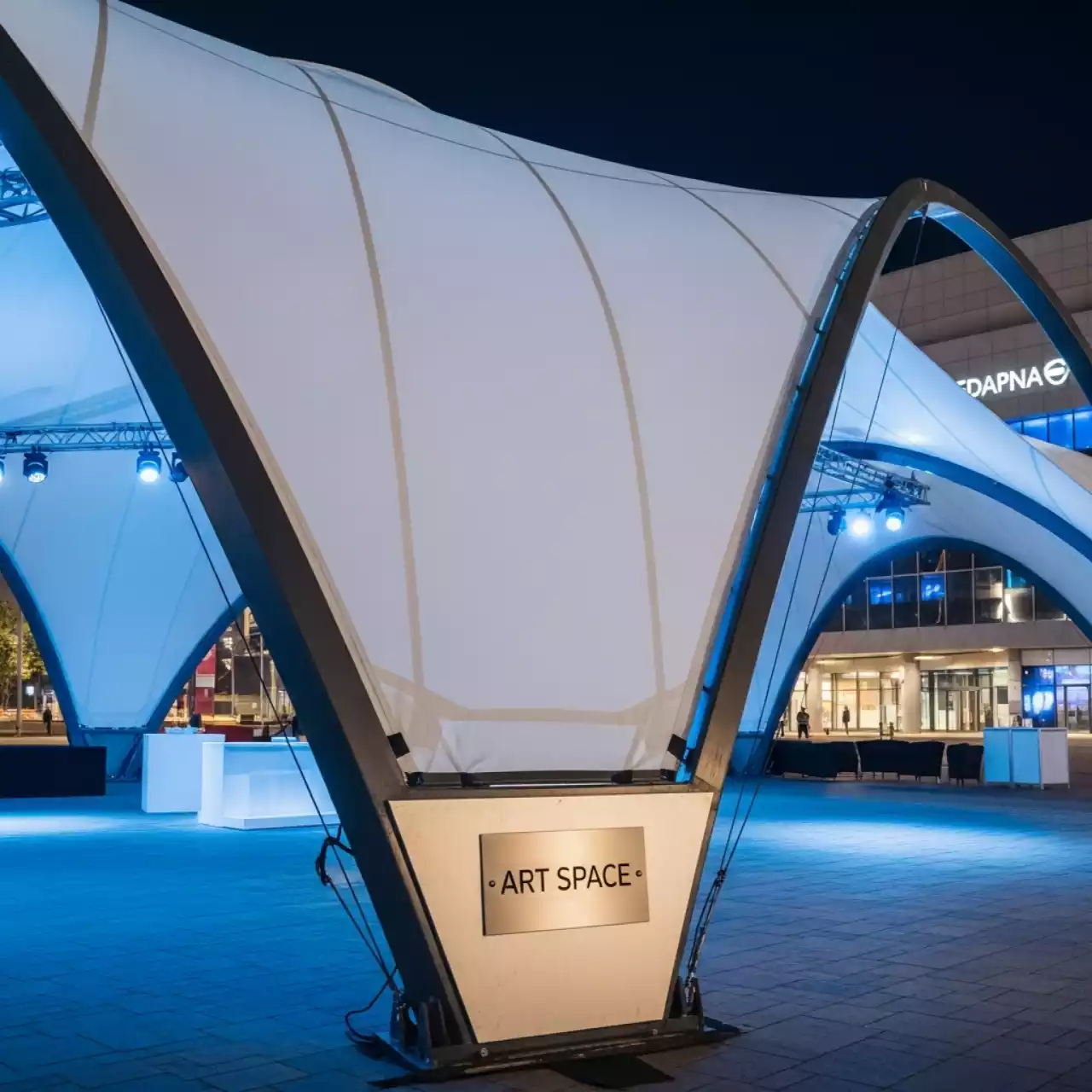 Аренда Навес тентовый мембранный 150 м в Red Arena — ART SPACE