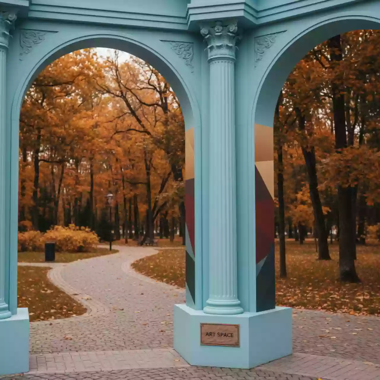 Аренда Небесно голубой в парке «Ривьера» — ART SPACE