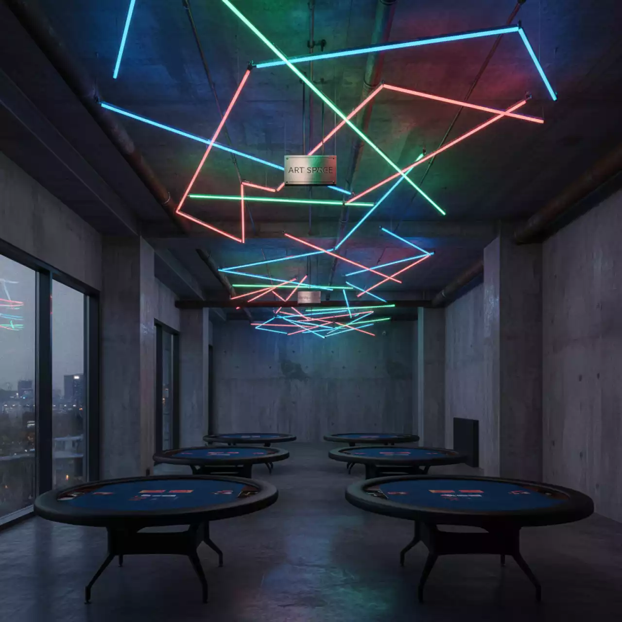 Аренда Неоновая гирлянда в Karat Resort — ART SPACE