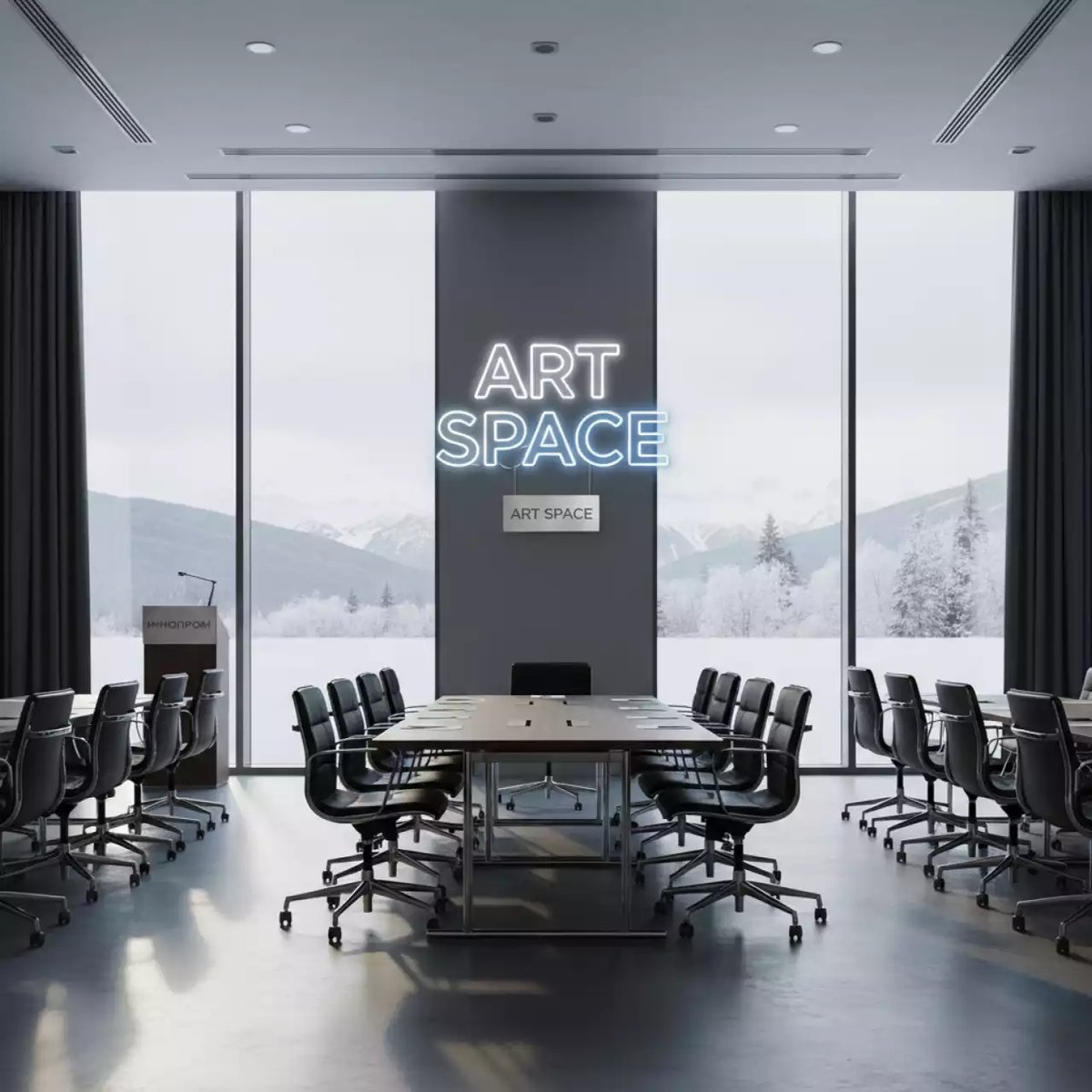 Аренда Неоновая вывеска декор для конференций в Courtyard by Marriott Sochi — ART SPACE