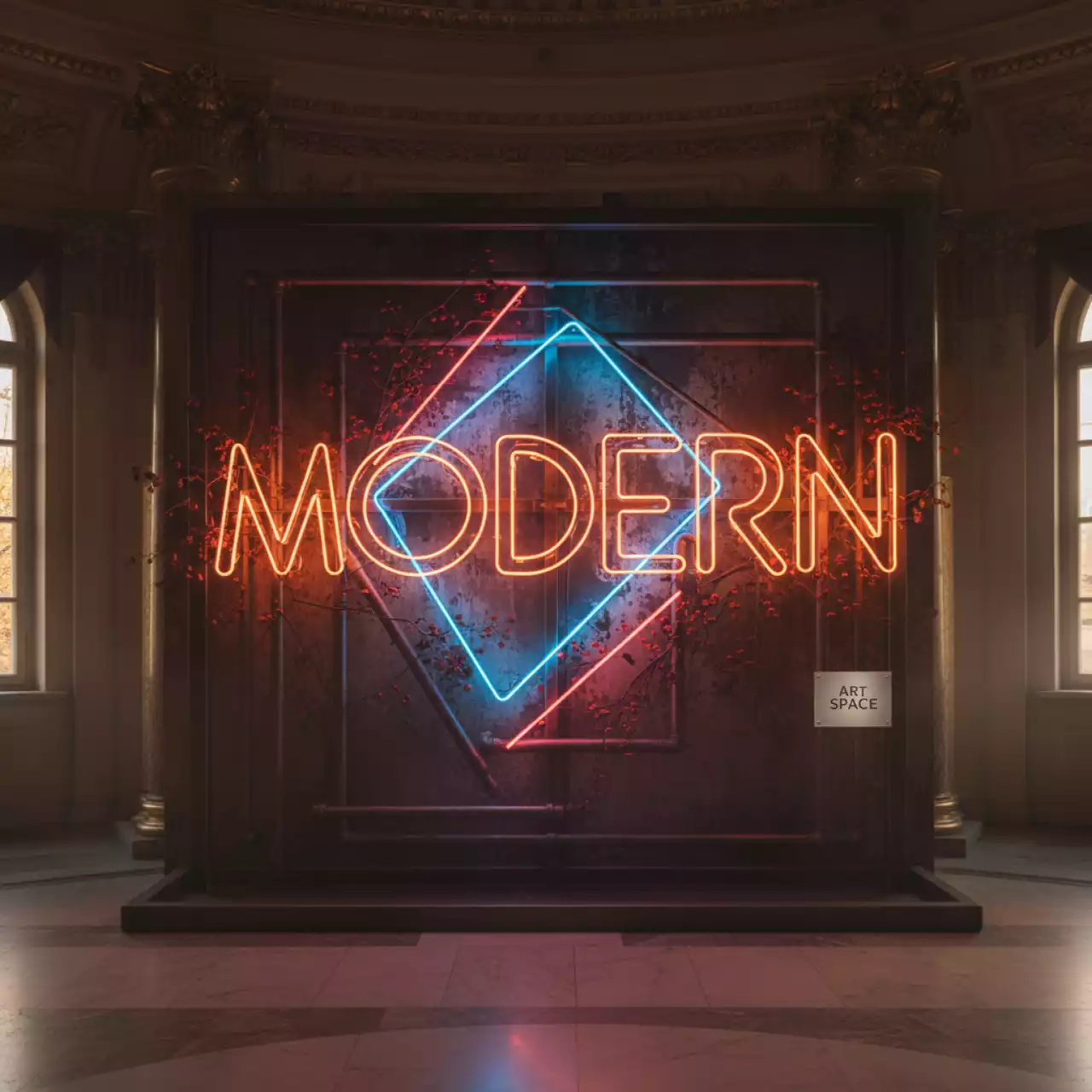 Аренда Неоновая вывеска декор для мероприятия в Зимнем театре — ART SPACE