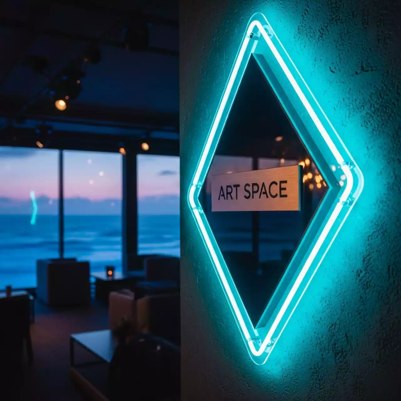 Аренда Неоновая вывеска на пляжных клубах Хосты — ART SPACE