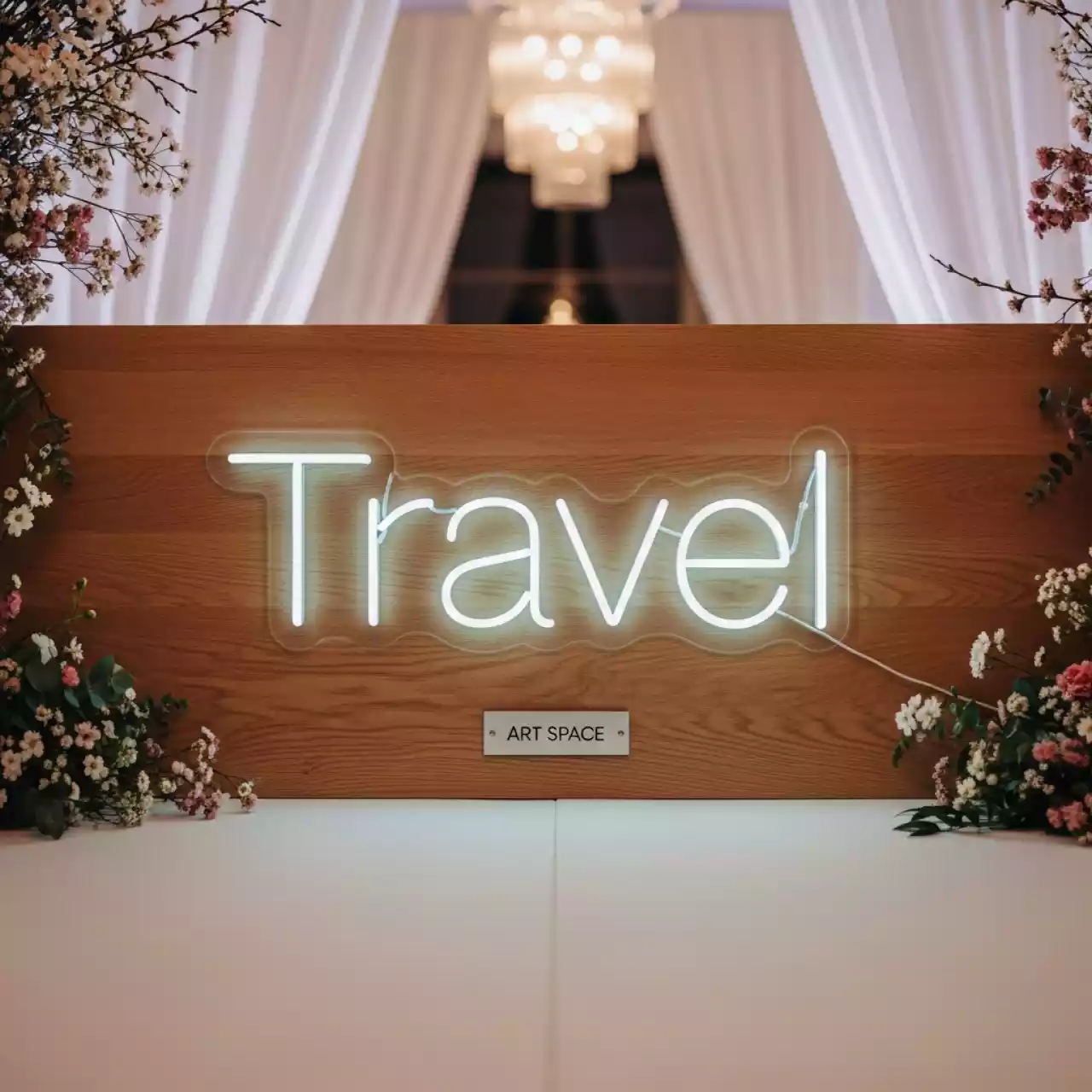 Аренда Неоновая вывеска Путешествие в Rodina Grand Hotel & SPA — ART SPACE