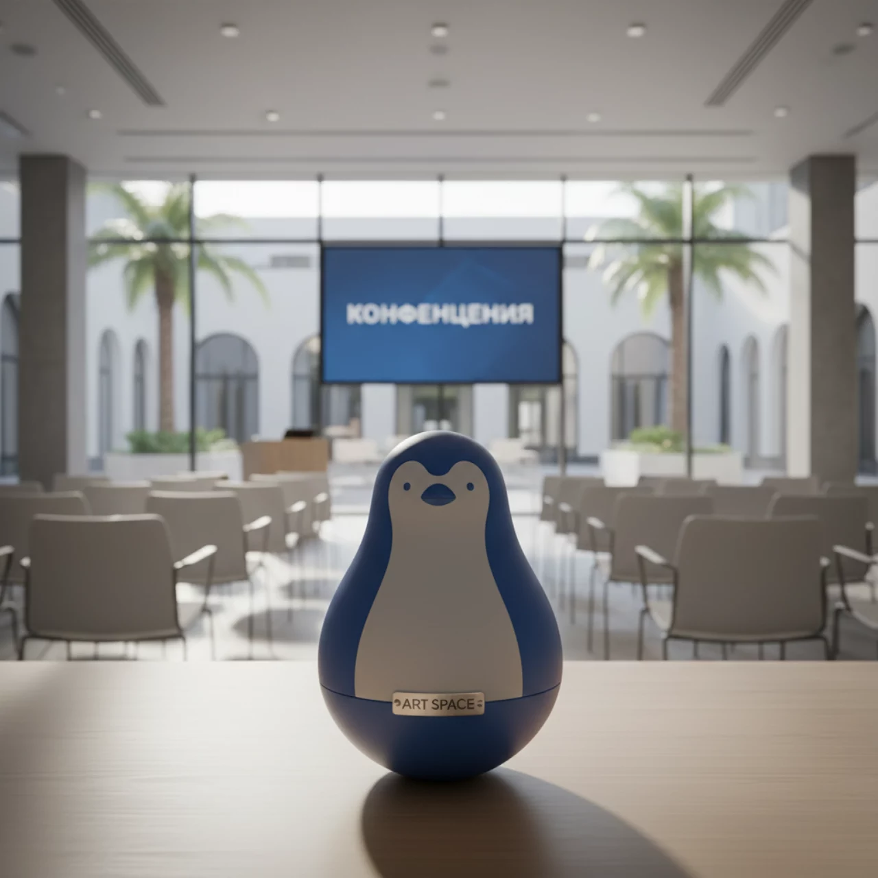 Аренда Неваляшка пластиковая Pingy в Courtyard by Marriott Sochi — ART SPACE