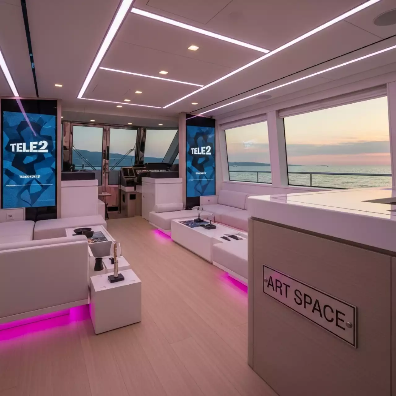 Аренда Ночь музеев Tele2 фабрика Восход на VIP теплоходе (Морпорт Сочи) — ART SPACE