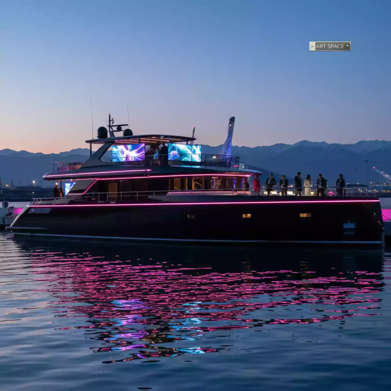 Аренда Ночь музеев Tele 2 на VIP-яхте (Имеретинский порт) — ART SPACE