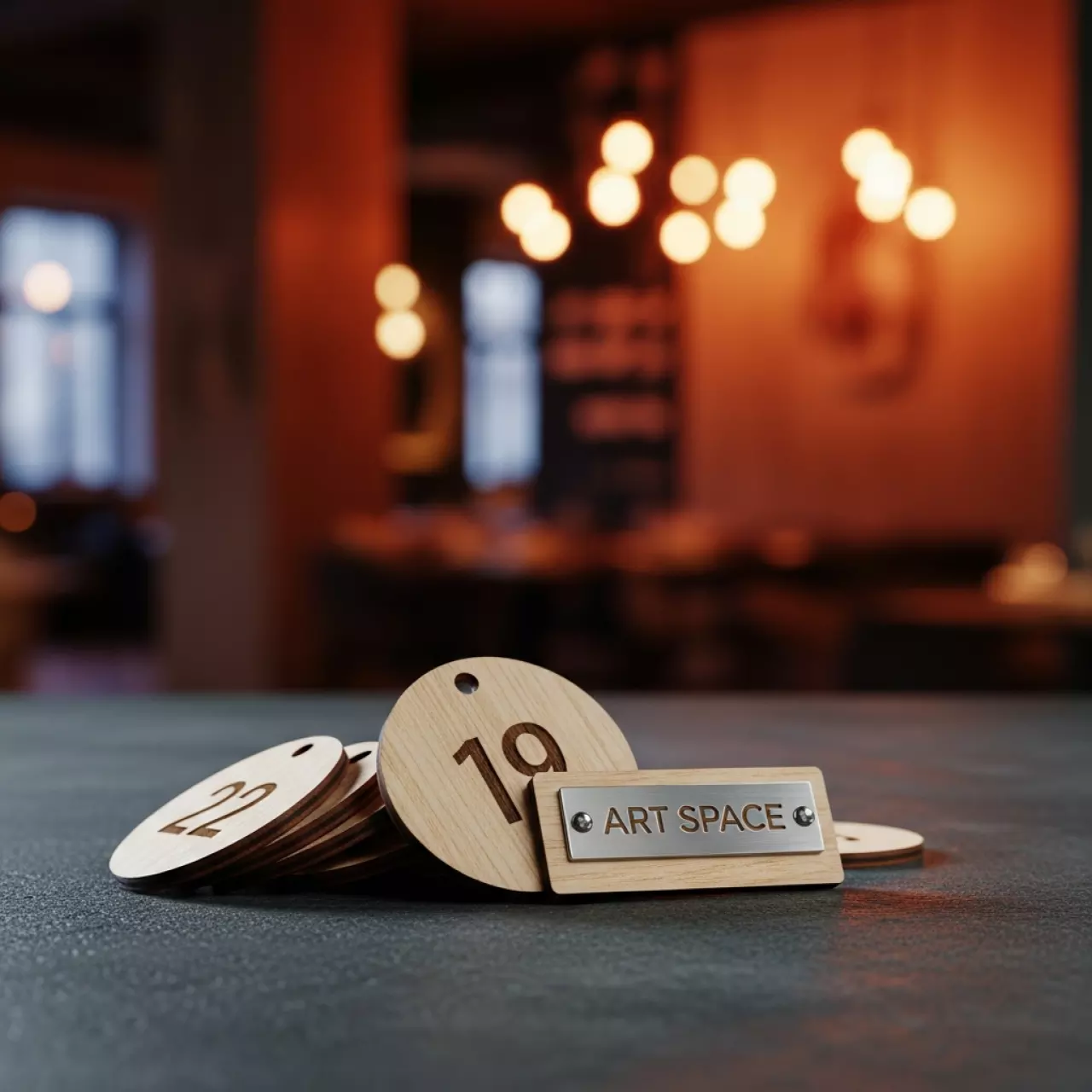 Аренда Номерки деревянные в ресторане «Сыроварня» — ART SPACE