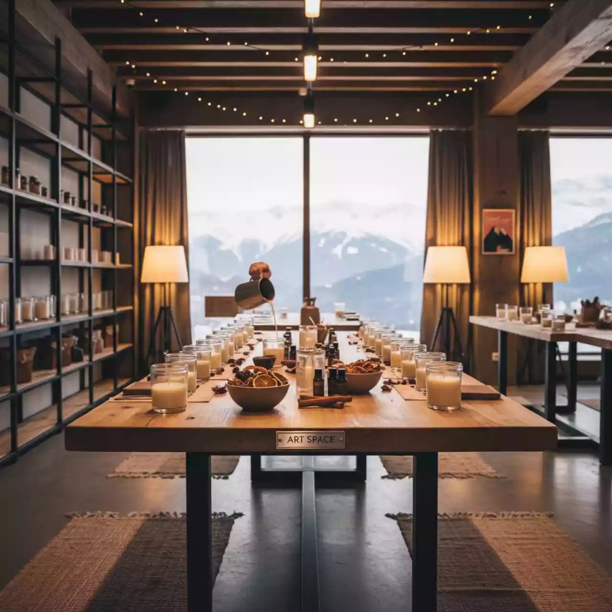 Аренда Новогодние ароматизированные свечи для дома мастер класс в Radisson Hotel Rosa Khutor — ART SPACE