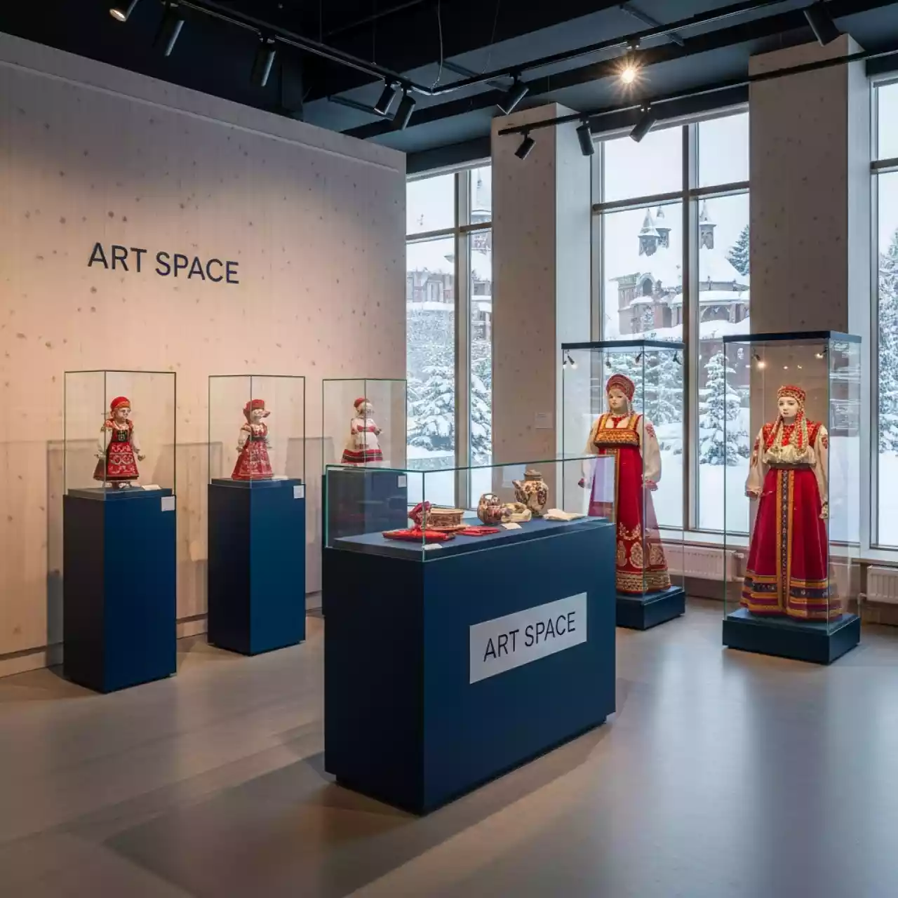 Аренда Новый год национальный особенности в этно-парке «Моя Россия» — ART SPACE