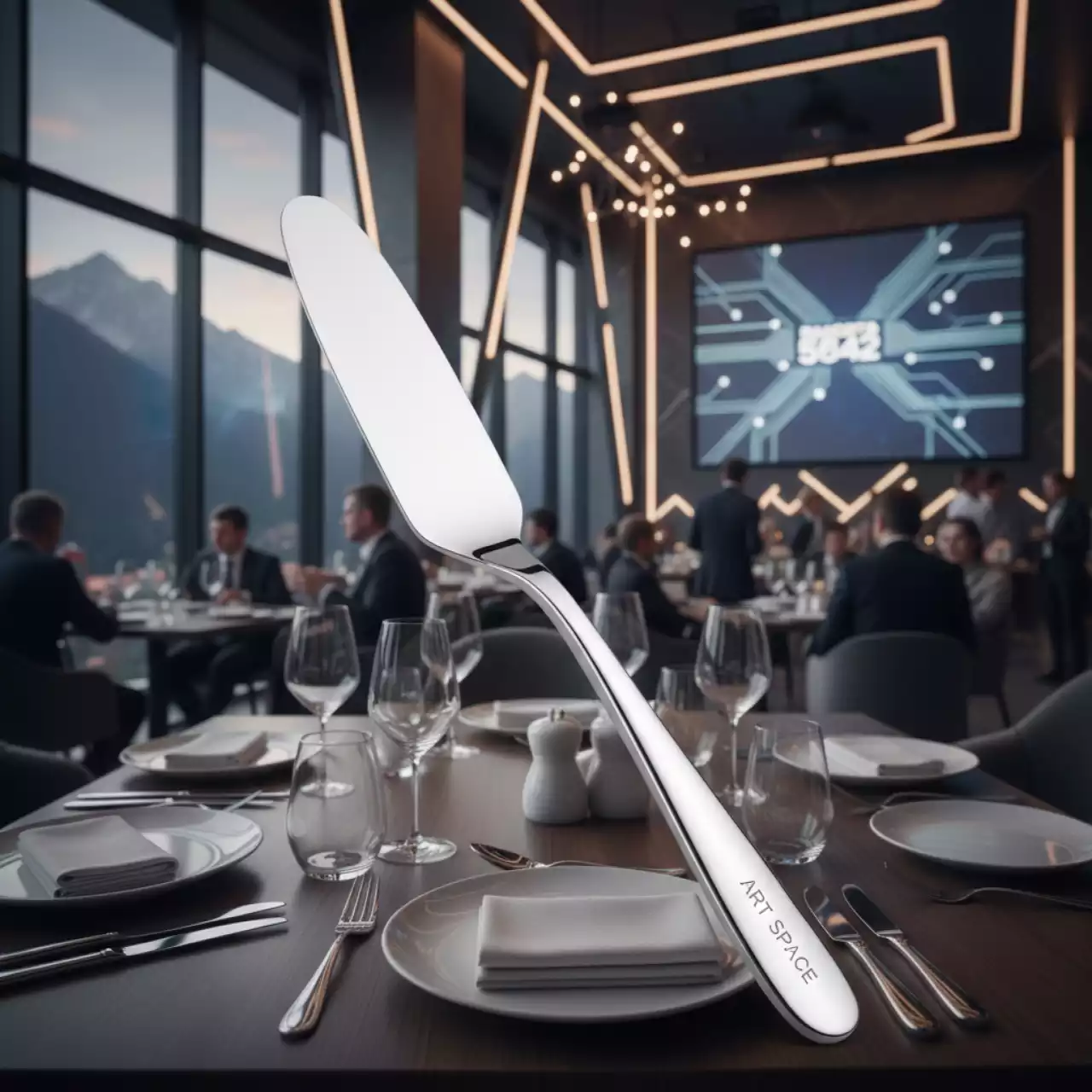 Аренда Нож для масла и паштета Валле в ресторане «Высота 5642» — ART SPACE