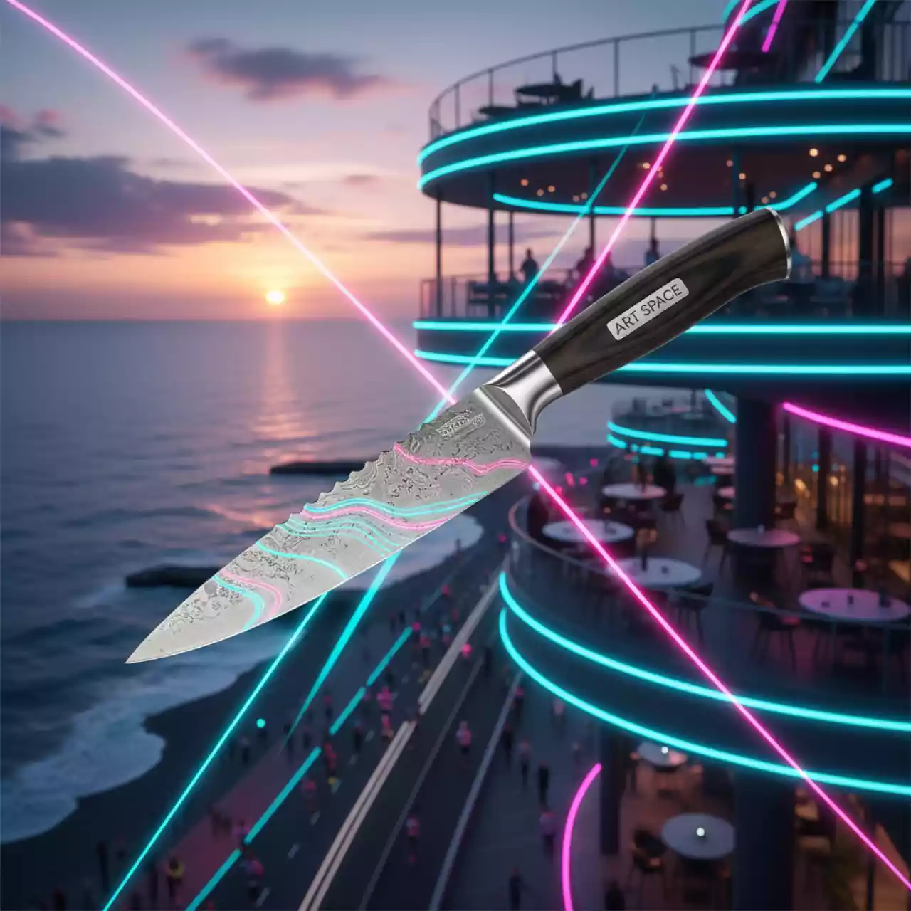 Аренда Нож для стейка дерево в ресторане «Плакучая Ива» — ART SPACE