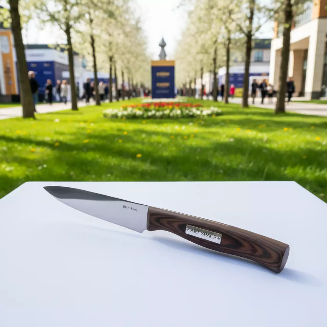 Аренда Нож для стейка с деревянной ручкой 210x8 мм в этно-парке «Моя Россия» — ART SPACE