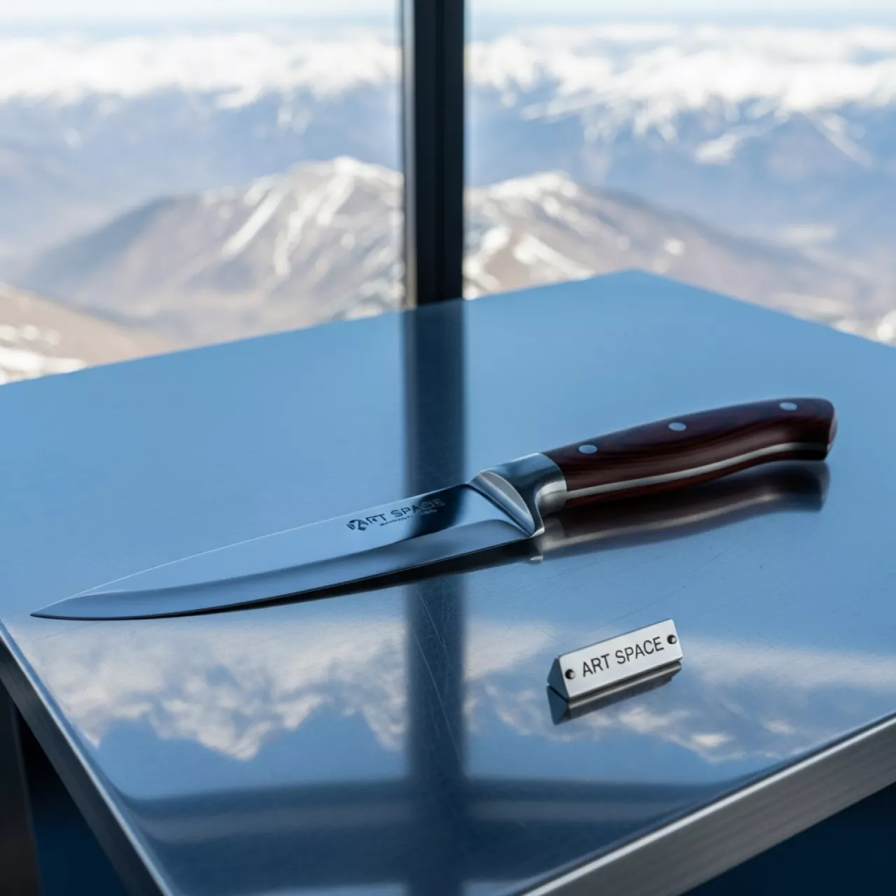 Аренда Нож для стейка с деревянной ручкой 25 см в Skypark Sochi — ART SPACE