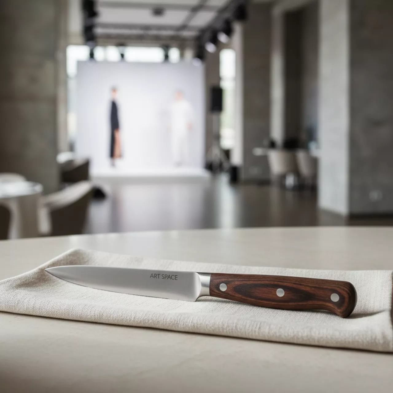 Аренда Нож для стейка с деревянной ручкой Kult 210 мм в ресторане «Баран-Рапан» — ART SPACE