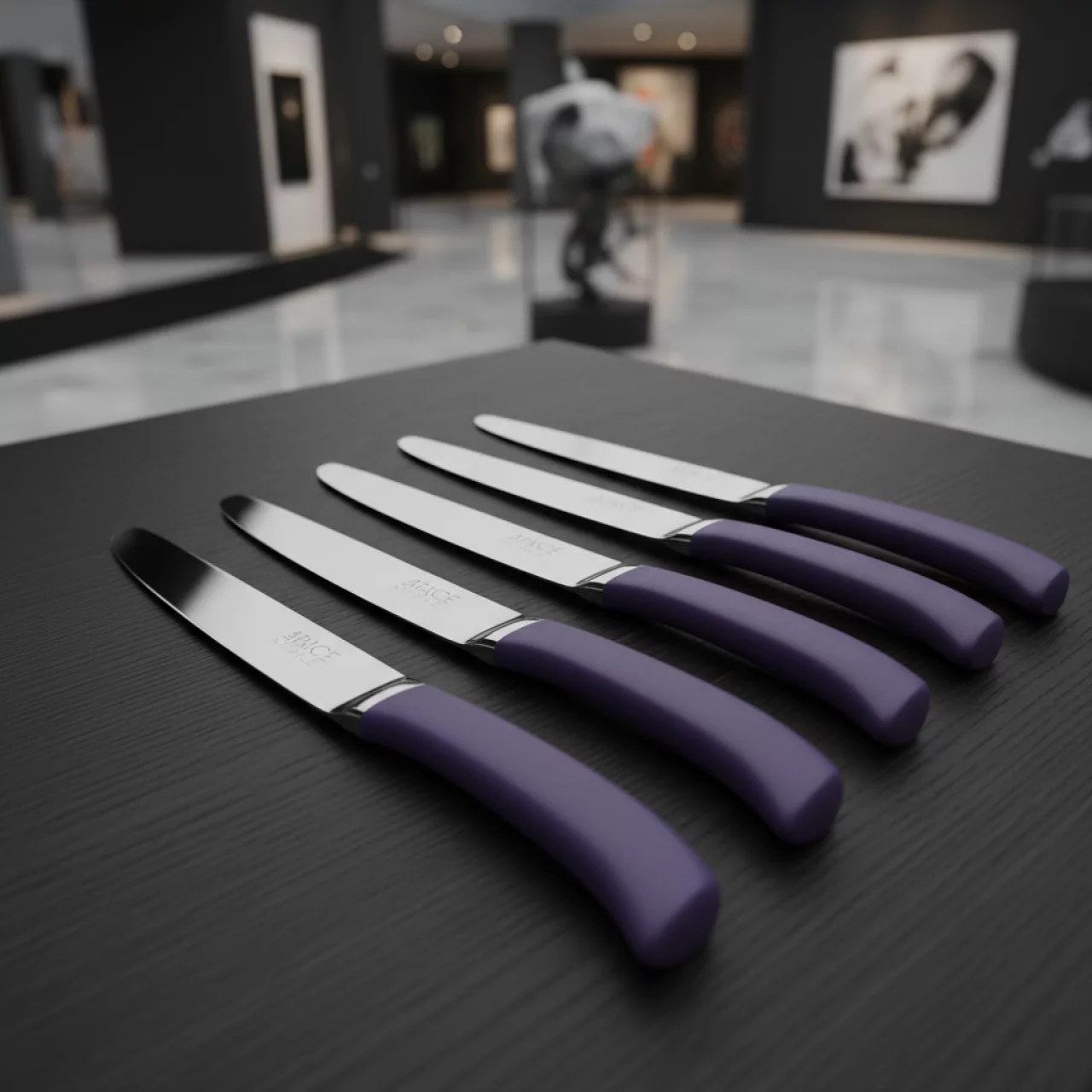 Аренда Нож столовый фиолетовый Sapporo в Rodina Grand Hotel & SPA — ART SPACE