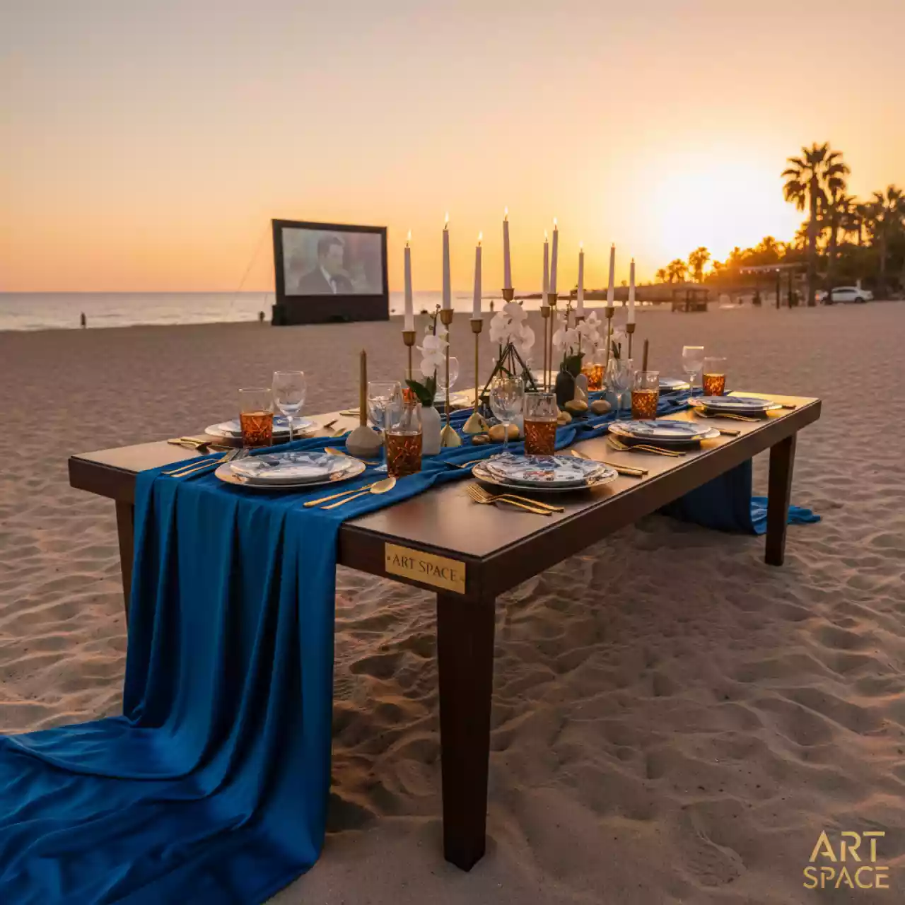 Аренда Нож столовый Gold на пляже «Ривьера» — ART SPACE