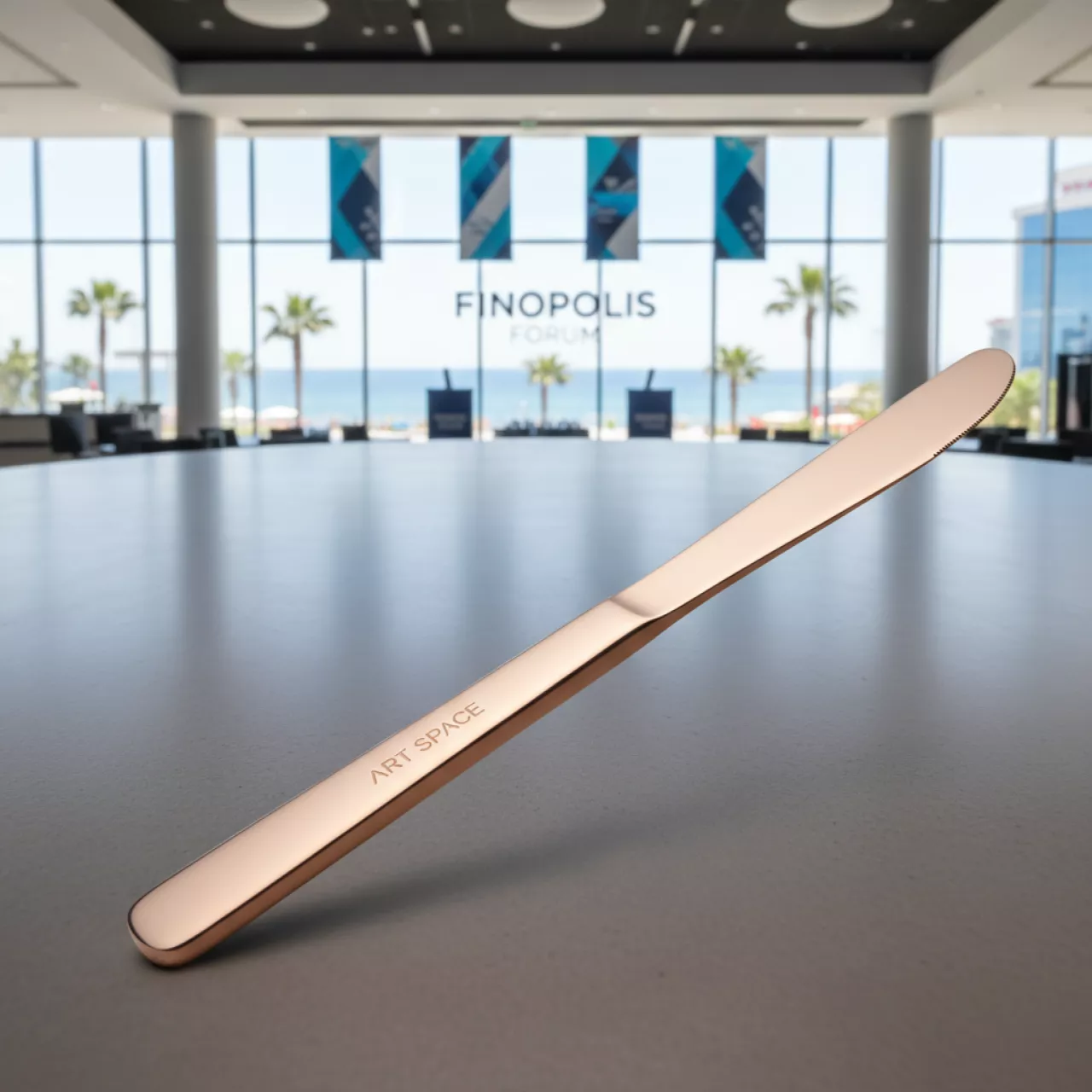 Аренда Нож столовый розовое золото Sapporo в Pullman Sochi Centre — ART SPACE