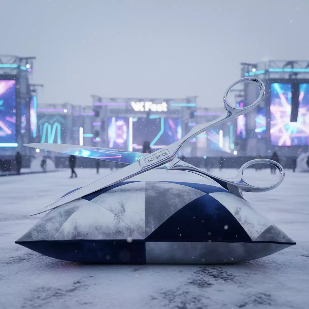 Аренда Ножницы и подушка на Медальной площади — ART SPACE