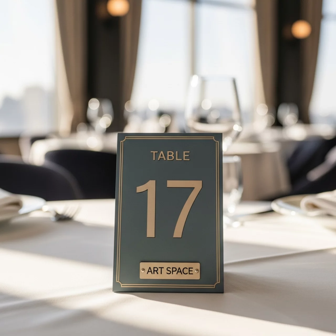 Аренда Нумерация на стол № 17 в ресторане «Voda» — ART SPACE