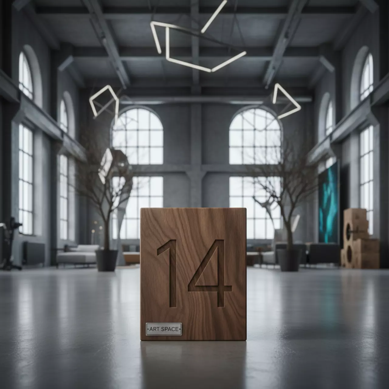 Аренда Нумерация столов дерево темный орех в санатории «Октябрьский» — ART SPACE