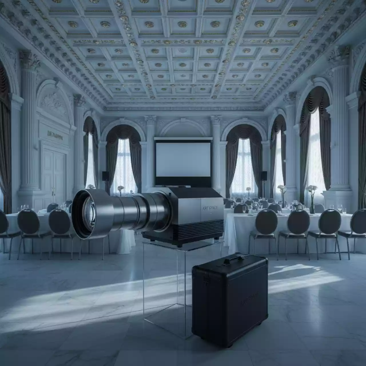 Аренда Объектив длиннофокусный для проекторов M серии в банкетном зале «Дельфин» — ART SPACE