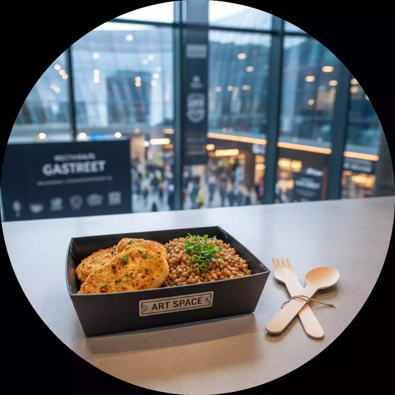 Аренда Обед комплексный с куриными котлетами и гречкой в Сириус Арене — ART SPACE