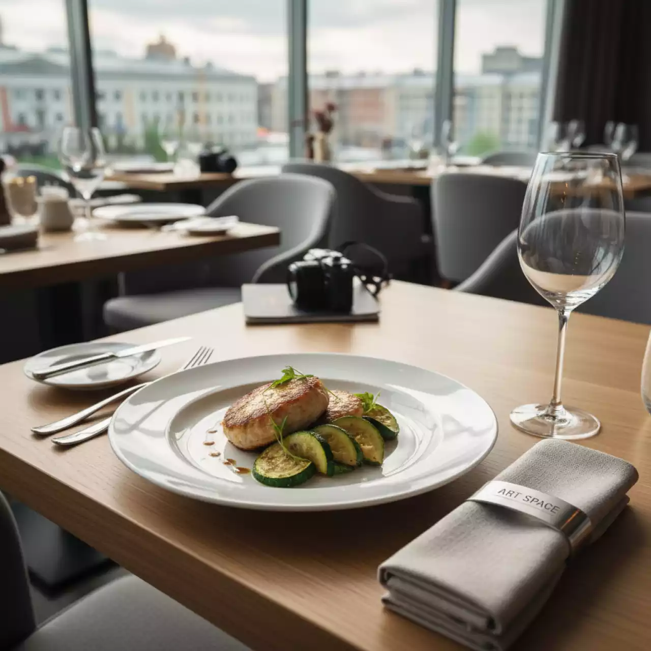 Аренда Обед комплексный с куриными котлетами и кабачками в ресторане «Плакучая Ива» — ART SPACE