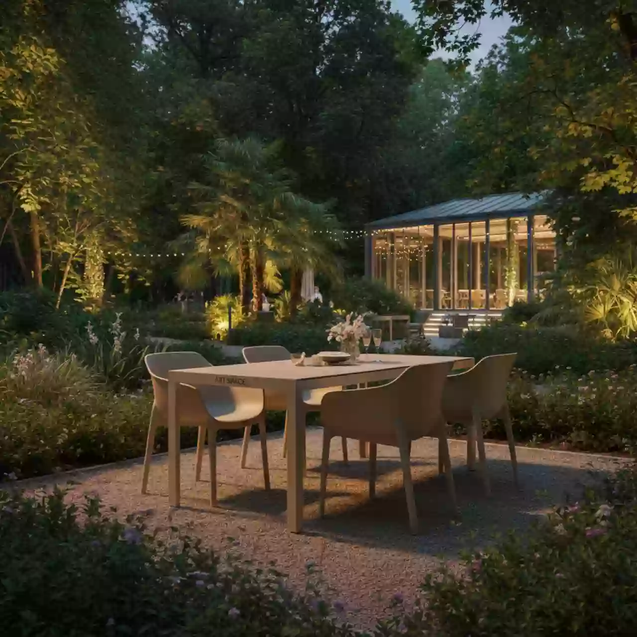 Аренда Обеденная группа MAL CM4T1 5 SET бежевый в парке «Ривьера» — ART SPACE