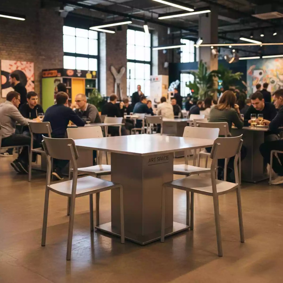 Аренда Обеденный комплект из литого алюминия RDT 054 6 RCC 054 в Delta Sirius — ART SPACE