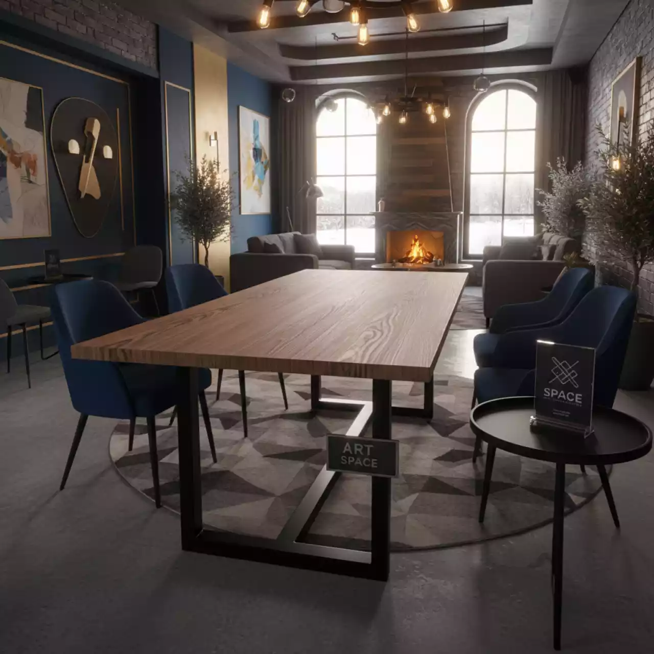 Аренда Обеденный стол Arki Table Wood в отеле «Богатырь» — ART SPACE