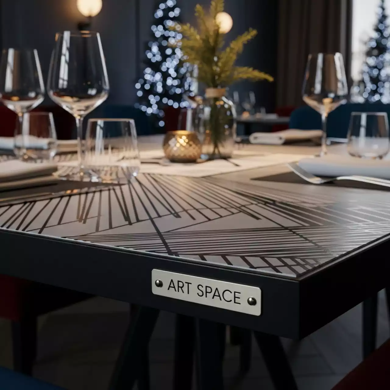 Аренда Обеденный стол Fuoz Werzalit Fantasy в ресторане «Voda» — ART SPACE