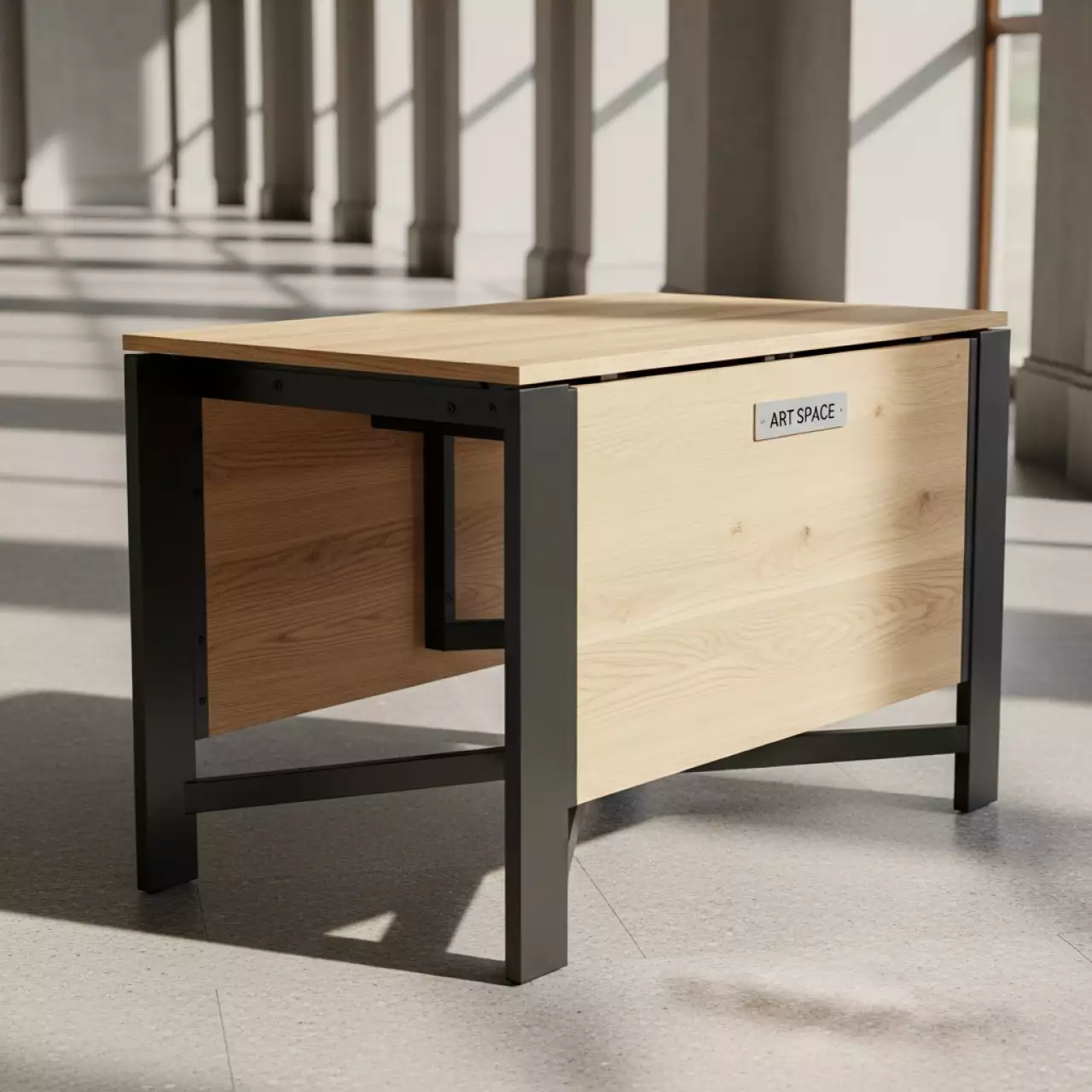 Аренда Обеденный стол Glide раскладной дуб артизан черный в Гранд Отель Сочи — ART SPACE