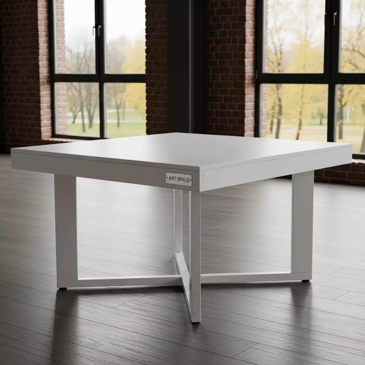 Аренда Обеденный стол RC644 90 90 A white в усадьбе Голицына — ART SPACE