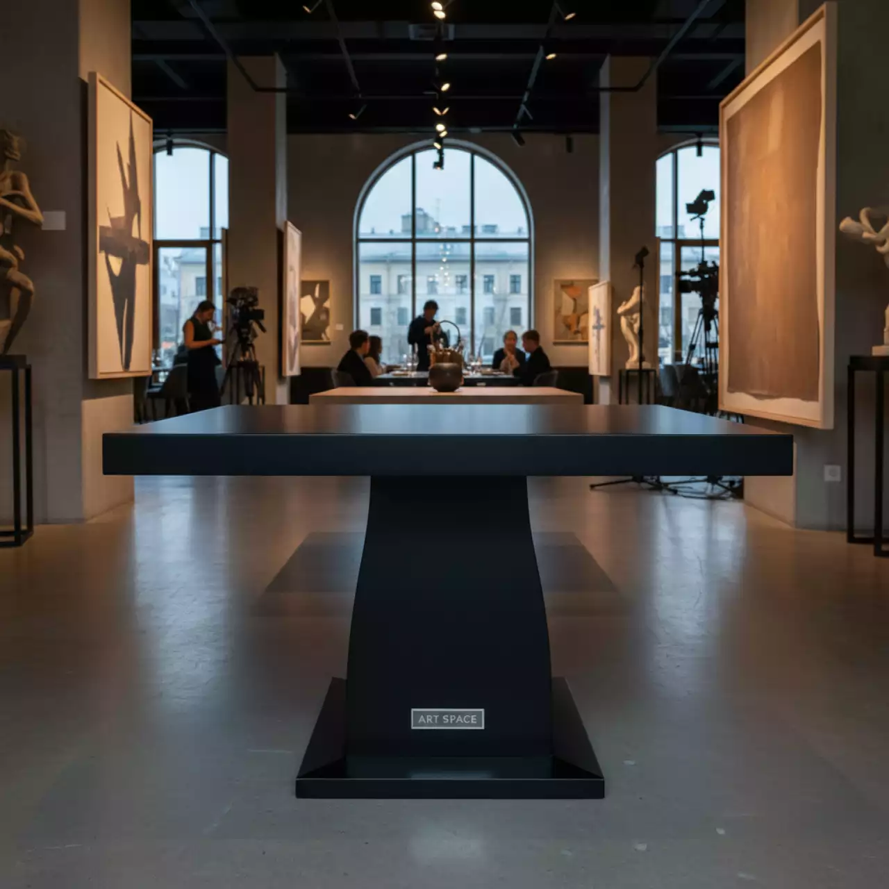 Аренда Обеденный стол RC644 90 90 B black в ресторане «Паруса» — ART SPACE