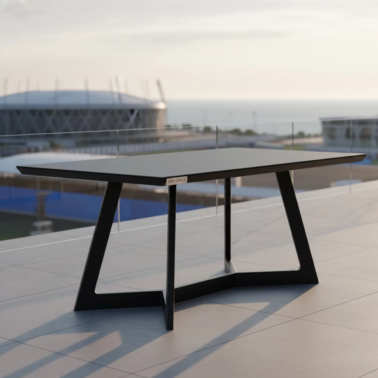 Аренда Обеденный стол RC658 160 80 B black на Имеретинской набережной — ART SPACE