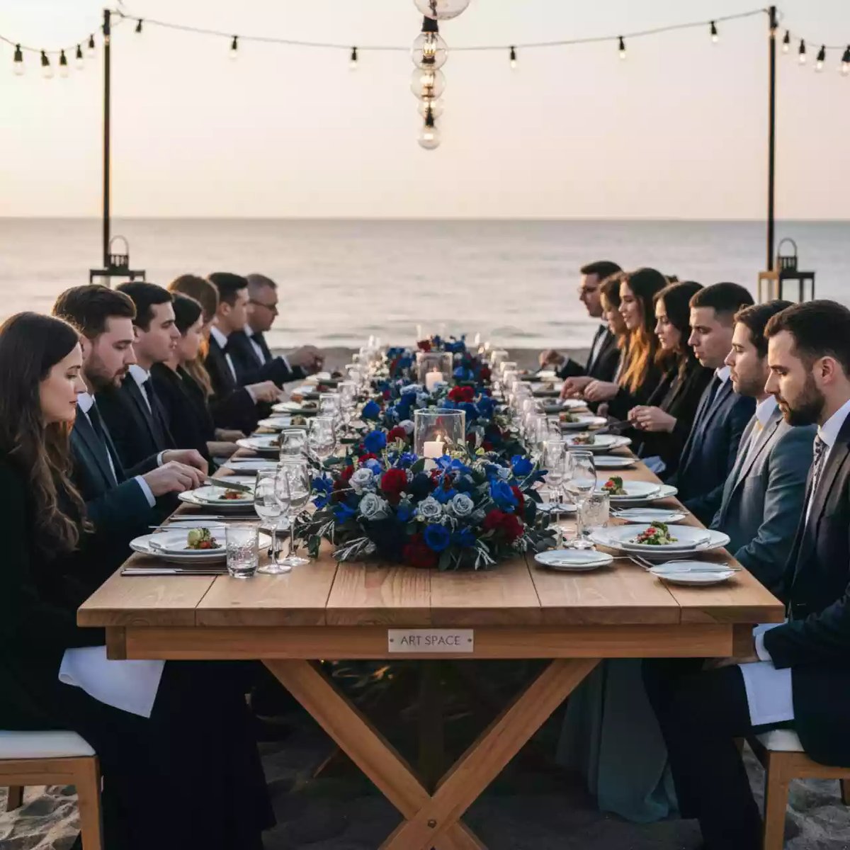 Аренда Обеденный стол Rimini 150 из акации на пляже «Ривьера» — ART SPACE