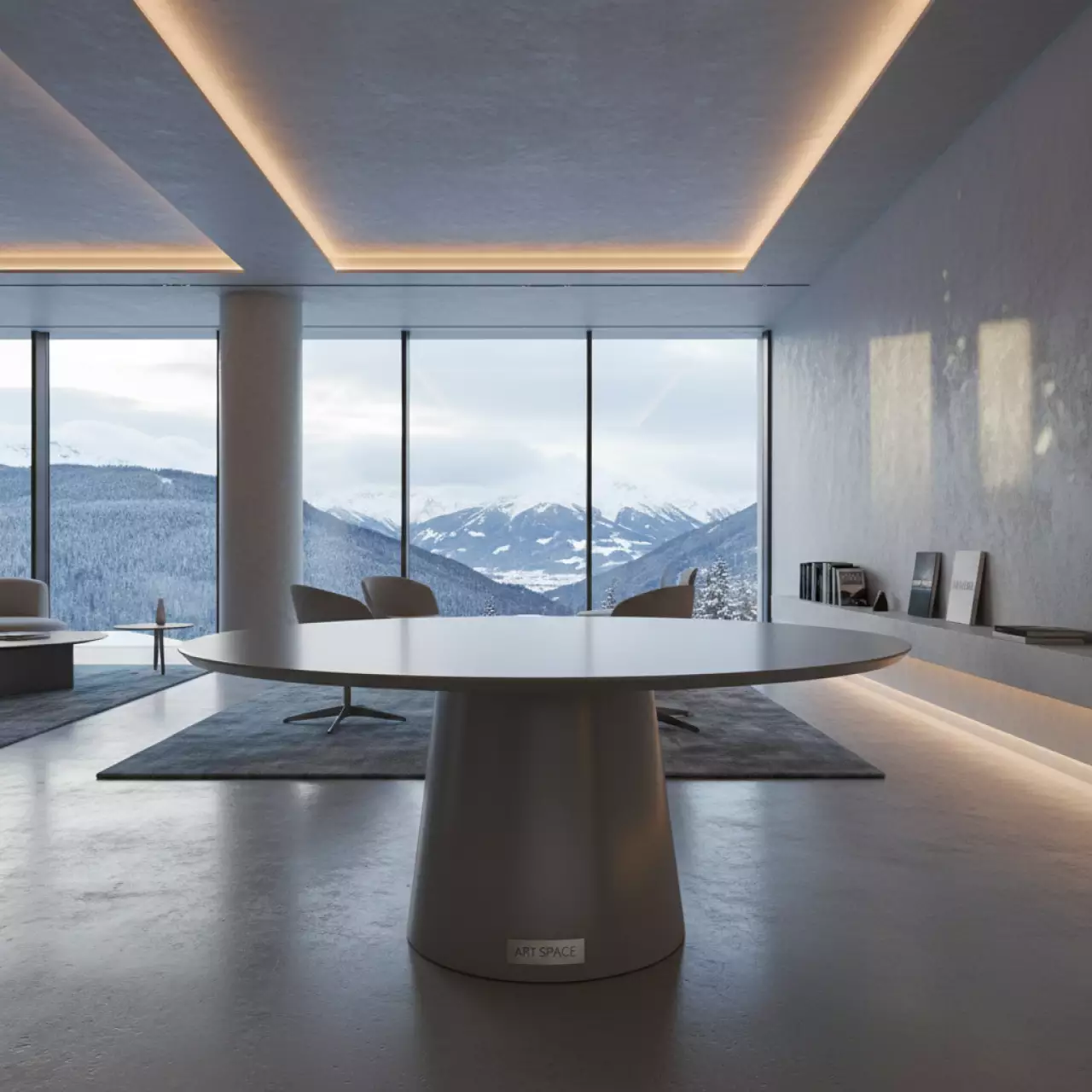 Аренда Обеденный стол Royal Family AMELIA 90 серый в Karat Resort — ART SPACE